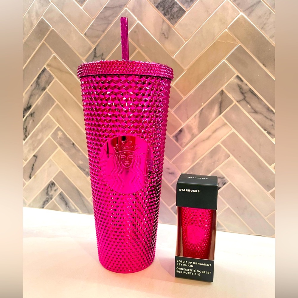 Starbucks Venti Tumbler and matching keychain ornament!
